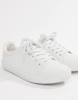 wide fit white sneakers