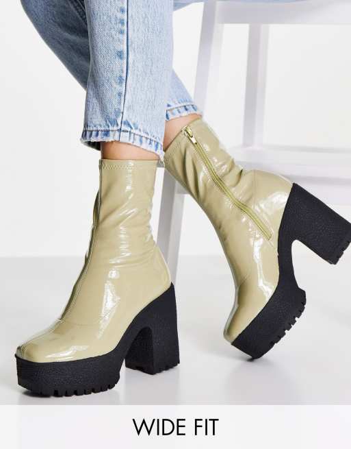 Sage store green booties