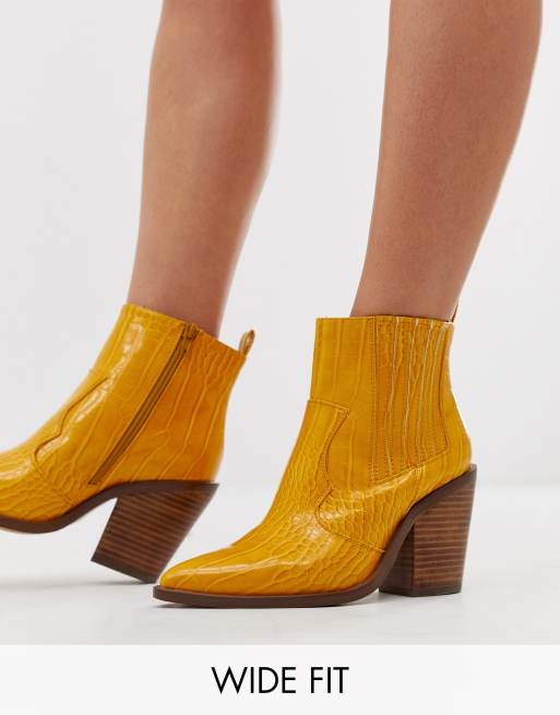 Mustard clearance cowboy boots