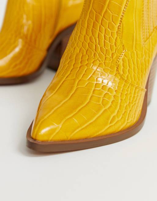 Mustard clearance cowboy boots