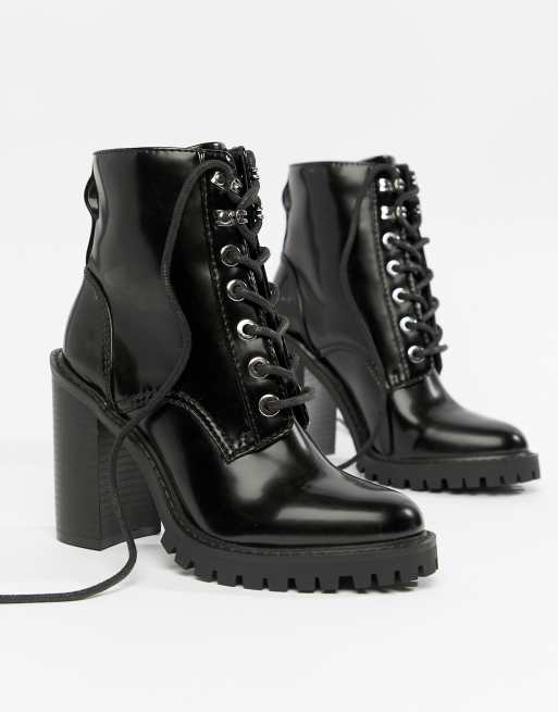 Elm chunky sales lace up boots