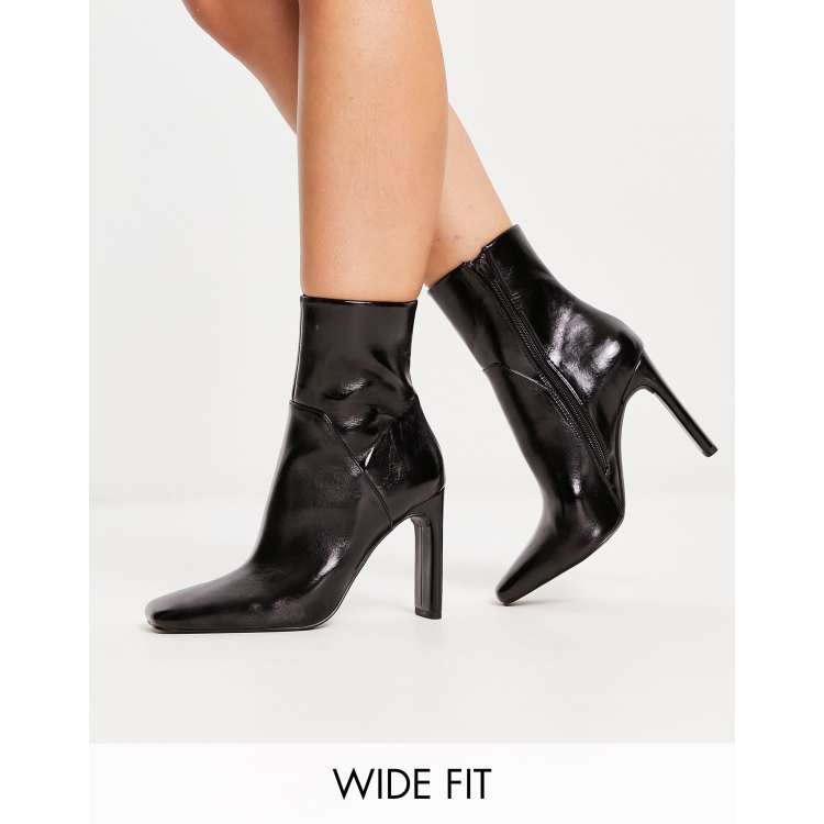 designer heeled ankle boots