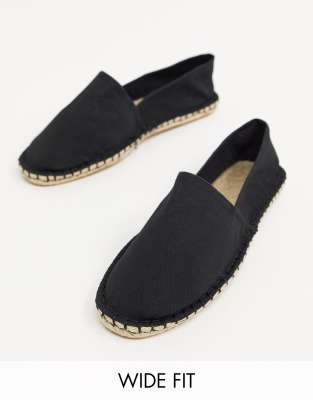 ASOS DESIGN Wide Fit espadrilles in 