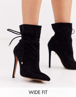 slouch ankle boots with heel