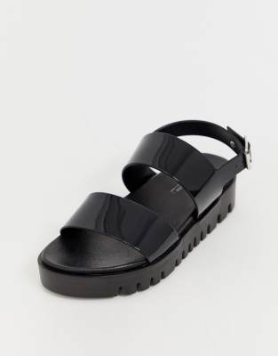 asos jelly flat sandals