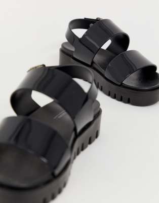 asos design fadey chunky jelly flat sandals