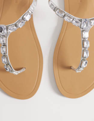  Wide fit Fairywings embellished flat sandal 