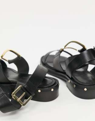 wide fit studded sandals