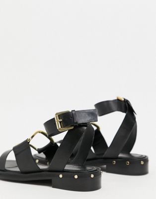 chunky leather sandals