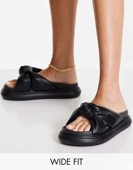 Asos black best sale flat sandals