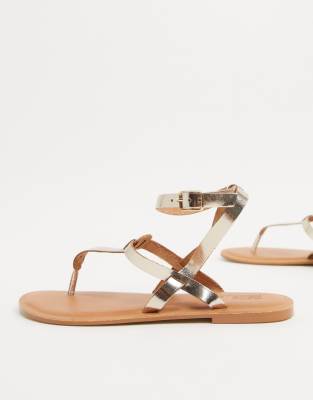 wide fit toe post sandals