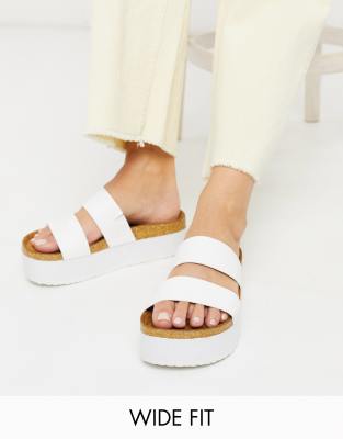 wide fit slip on sandals