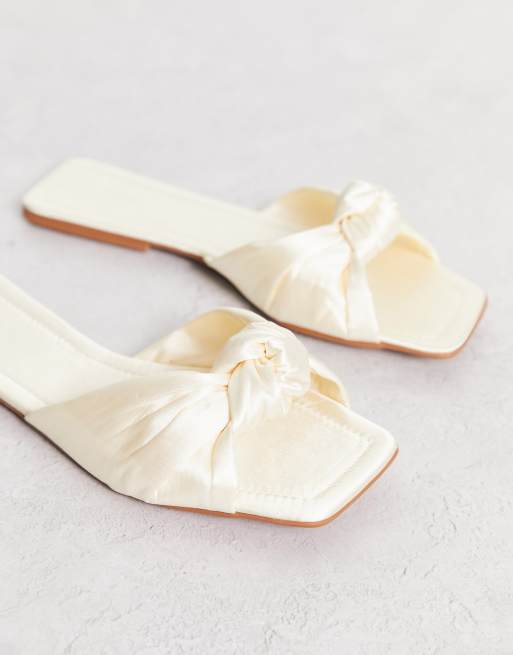 Asos white cheap flat sandals