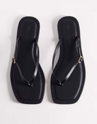  Wide Fit Fitz toe thong sandals 