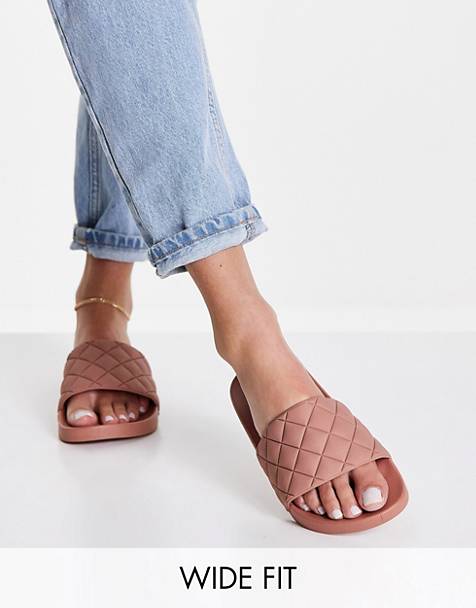 Asos Women Shoes Flip Flops Flatform flip flop sandals in tan 