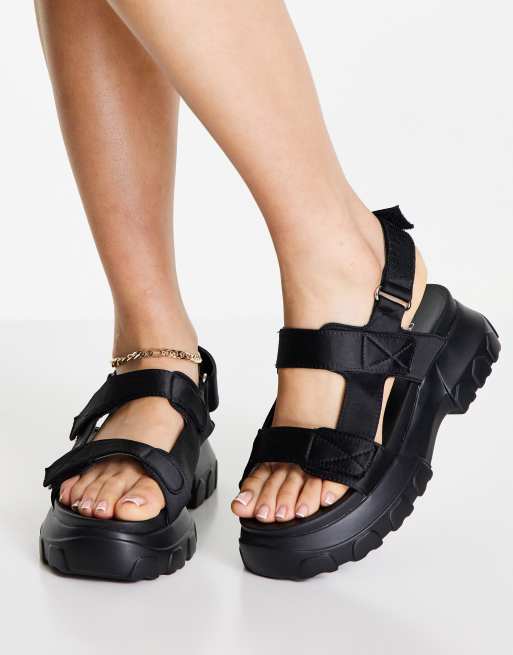 Black chunky sandals asos sale