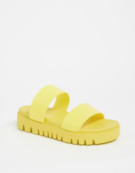 Yellow 2025 sandals asos