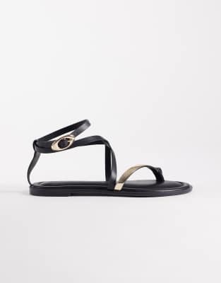  Wide Fit Florence toe loop strappy sandal 