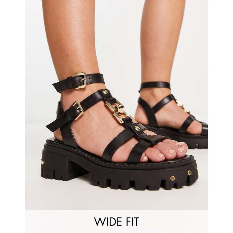 Asos design foolish chunky flat sales sandals