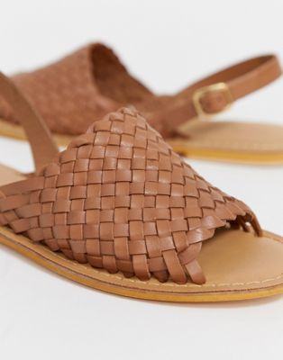wide fit woven sandals