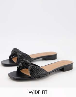 knotted mule sandal