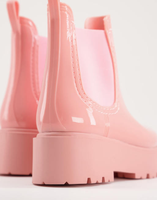 Light pink hotsell rain boots