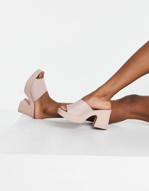 Blush mules sale