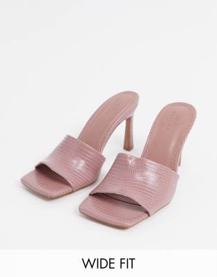 block heel mule sandals