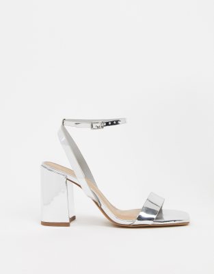 Asos silver hot sale wedges