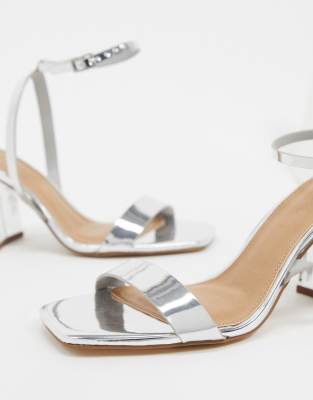 Asos silver hot sale wedges