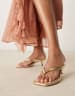 River Island sequin crochet maxi dress in gold