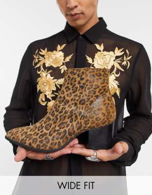 boots chelsea leopard