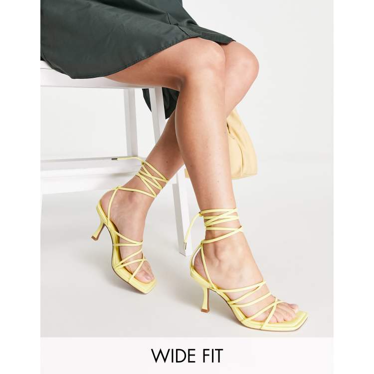 Asos yellow heels sale