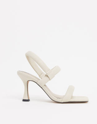 asos white sandals heels