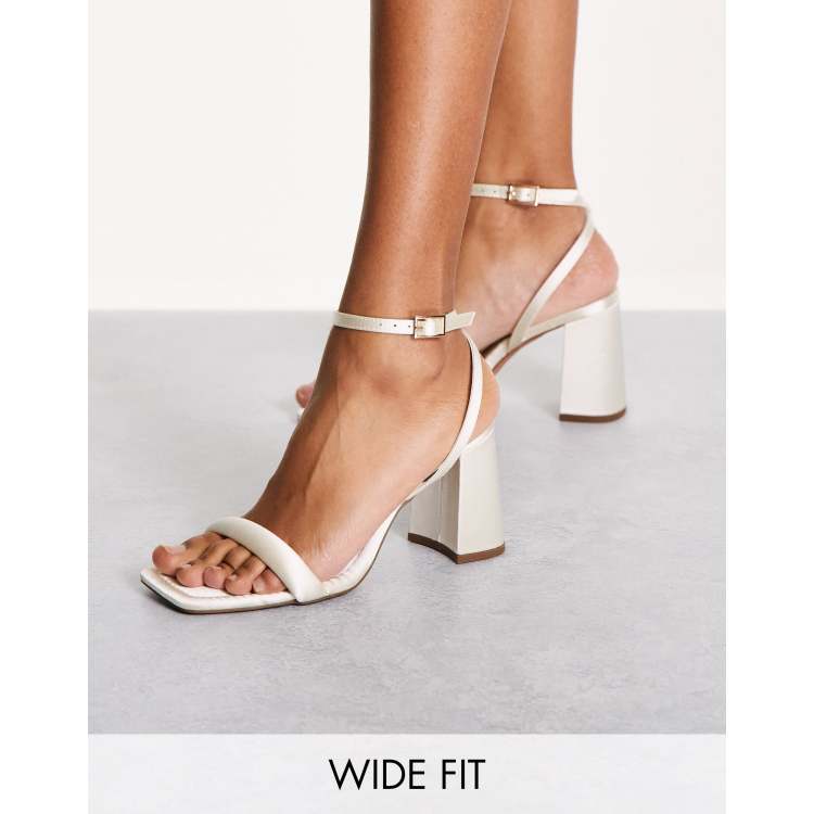 Ivory best sale block heels