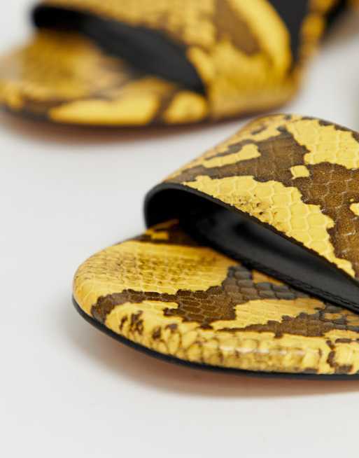 Asos yellow sandals deals
