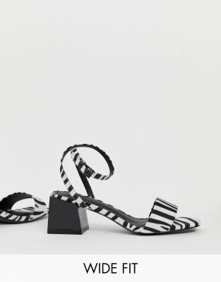 zebra print sandals