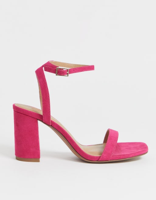 Magenta block hot sale heels