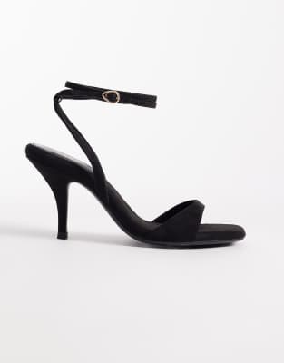  Wide Fit Hope barely there mid heel stiletto sandals 