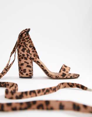 leopard print sandals asos