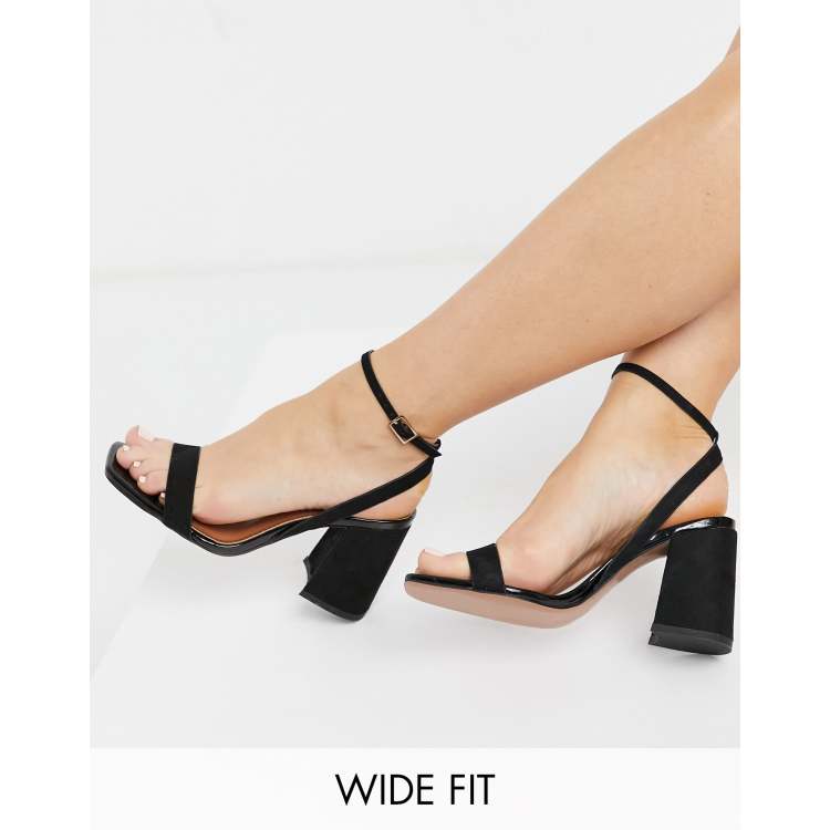 Barely There High Heel Sandals - Black - Just $3