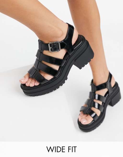 Black chunky sandals asos new arrivals