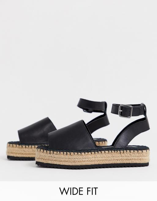 Jacoba leather flatform sales espadrilles