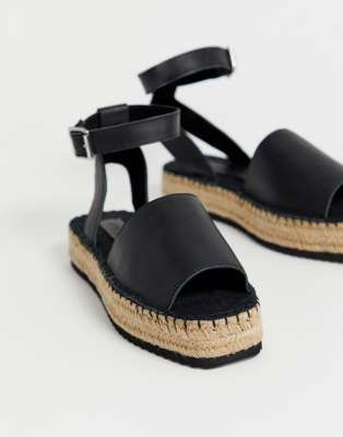 jacoba leather flatform espadrilles