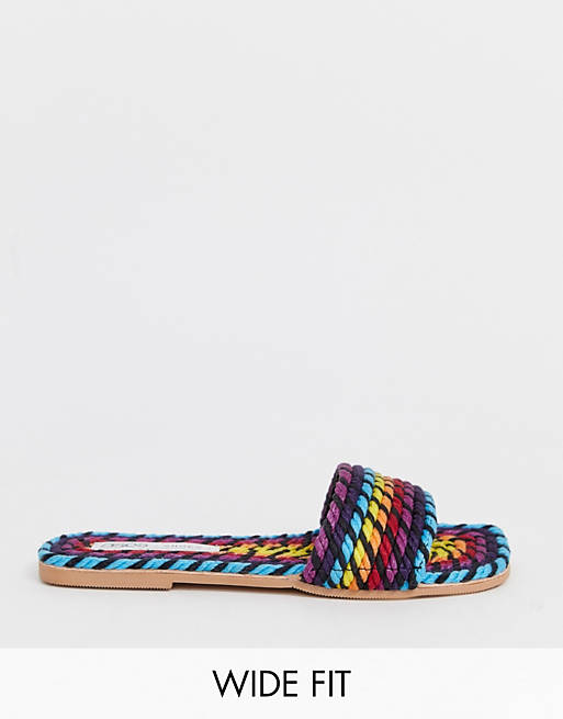 ASOS DESIGN Wide Fit Jayme rope sandals