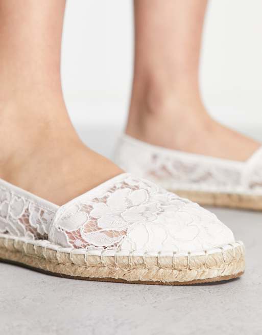 Espadrille best sale blanche dentelle