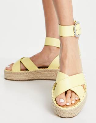 pale yellow sandals