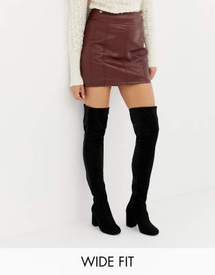 asos petite thigh high boots