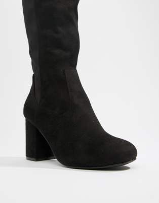 wide fit knee high boots asos