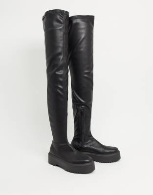 asos black over the knee boots